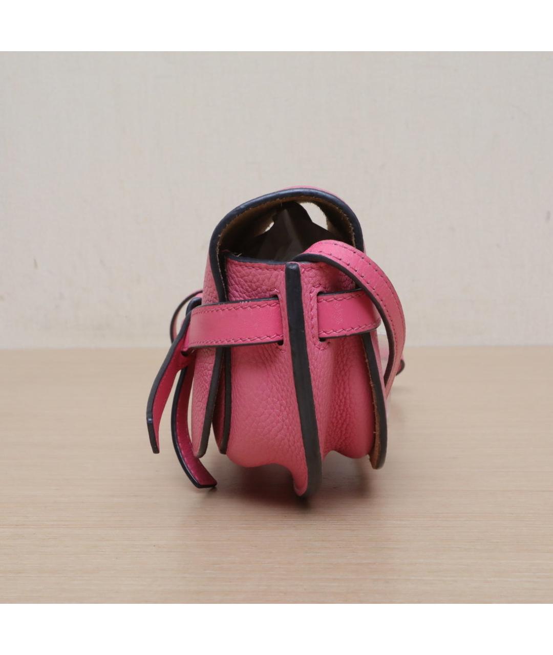 LOEWE Розовая кожаная сумка через плечо, фото 5