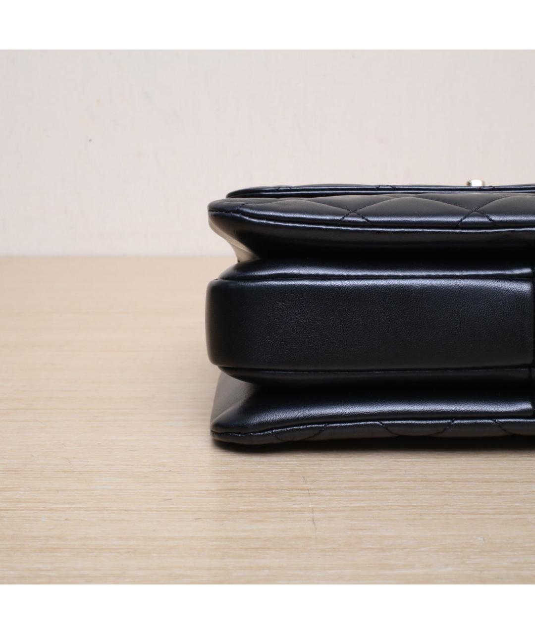 CHANEL Черная кожаная сумка через плечо, фото 9