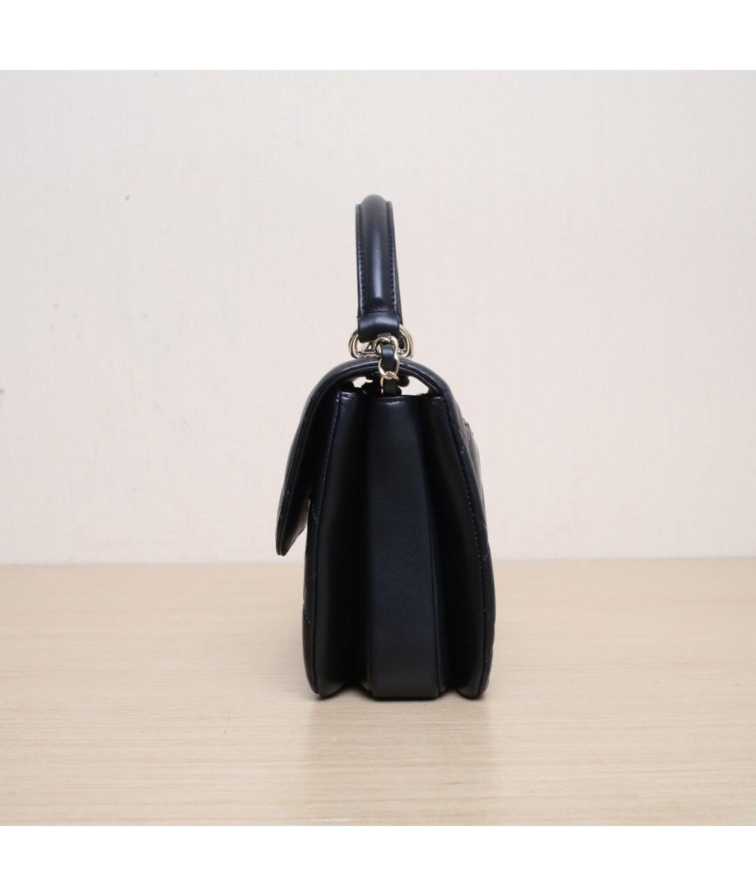 CHANEL Черная кожаная сумка через плечо, фото 5