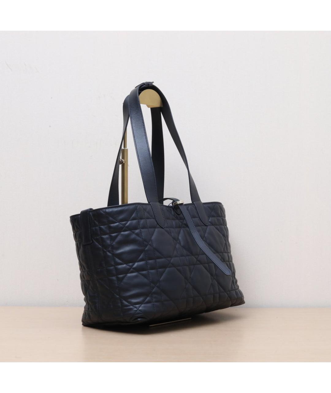 CHRISTIAN DIOR Черная кожаная сумка через плечо, фото 6