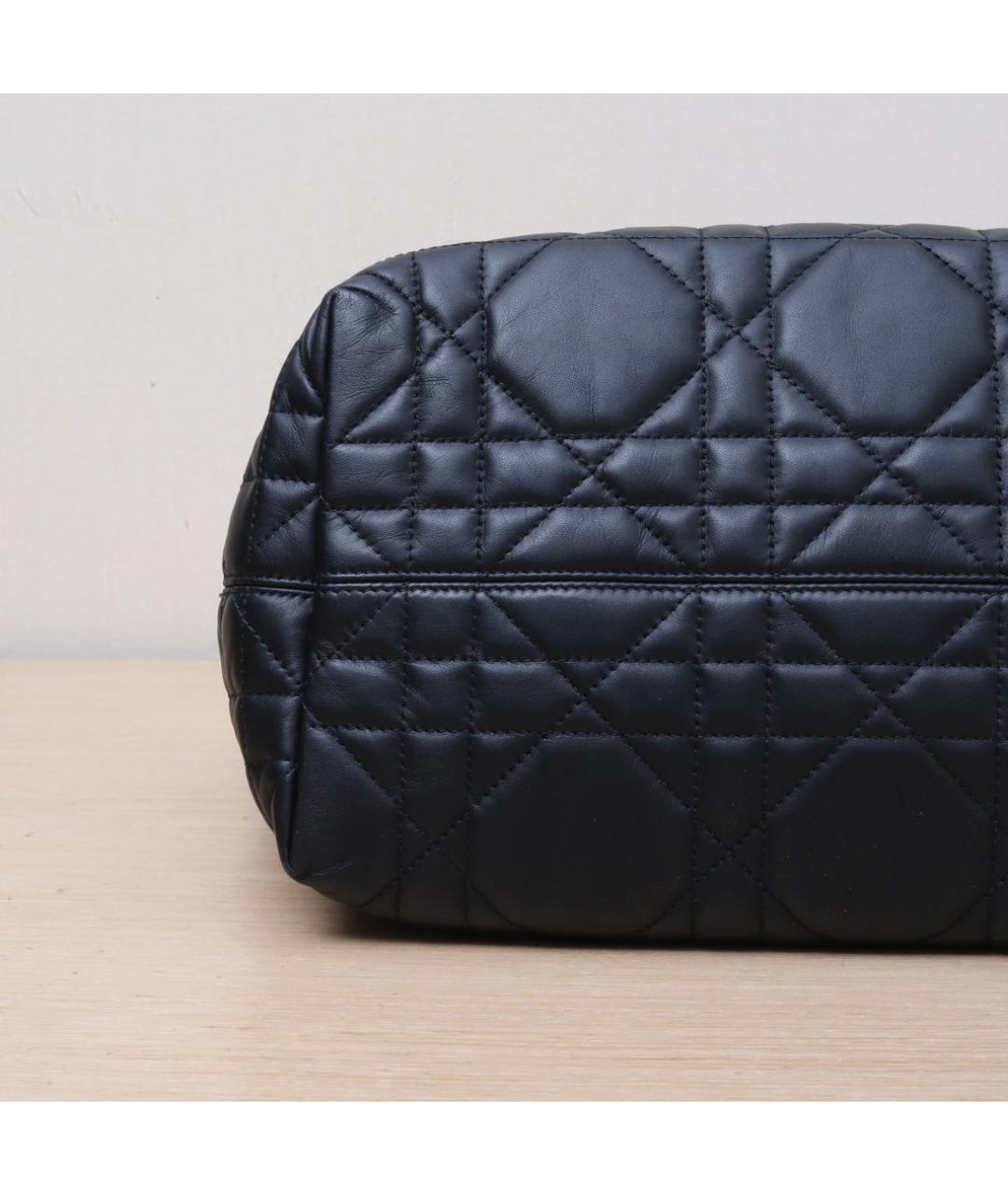 CHRISTIAN DIOR Черная кожаная сумка через плечо, фото 9