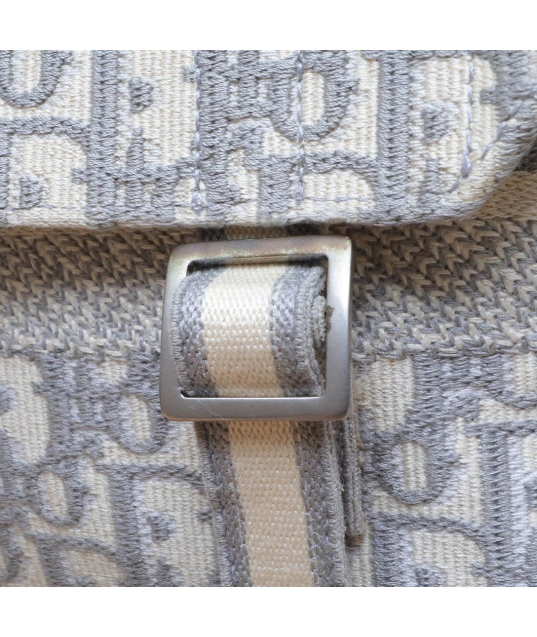 CHRISTIAN DIOR Голубая тканевая сумка через плечо, фото 8