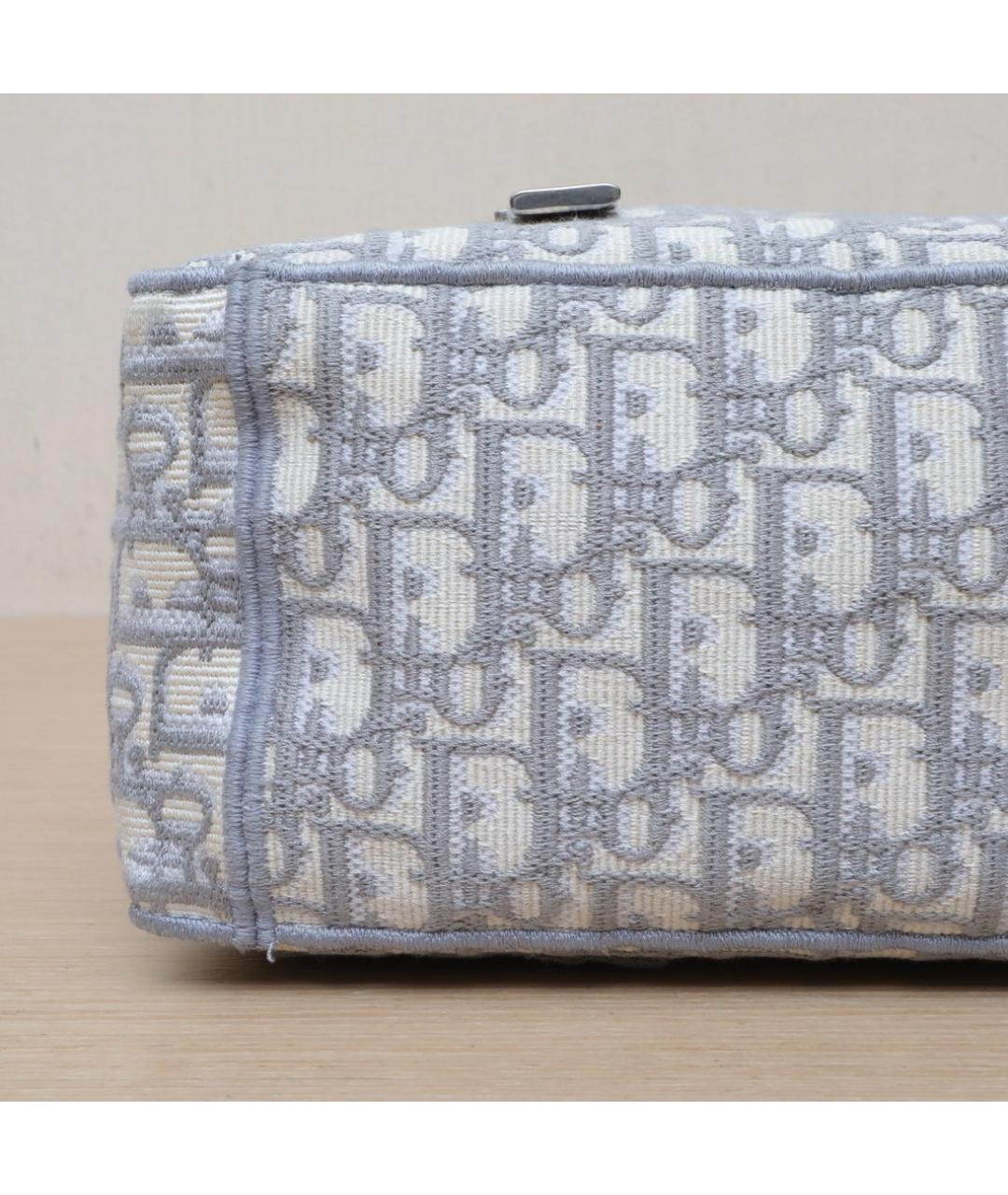 CHRISTIAN DIOR Голубая тканевая сумка через плечо, фото 9