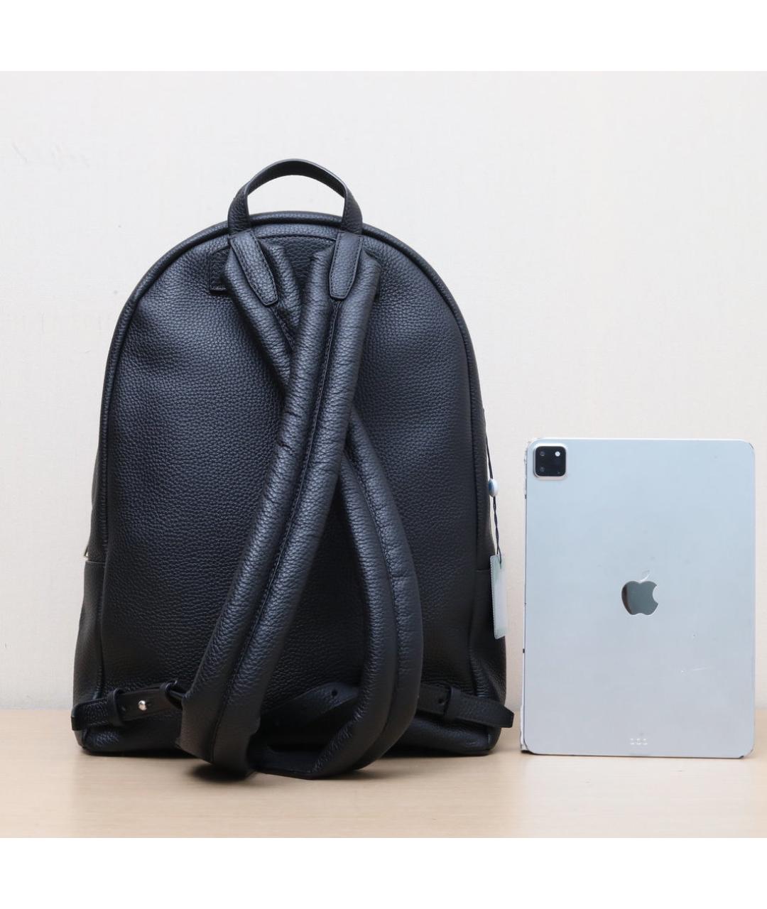 LOUIS VUITTON Черный кожаный рюкзак, фото 7