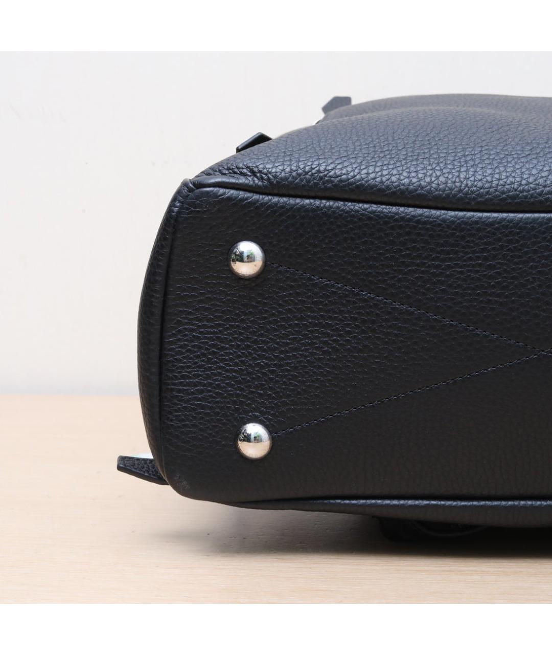 LOUIS VUITTON Черный кожаный рюкзак, фото 9