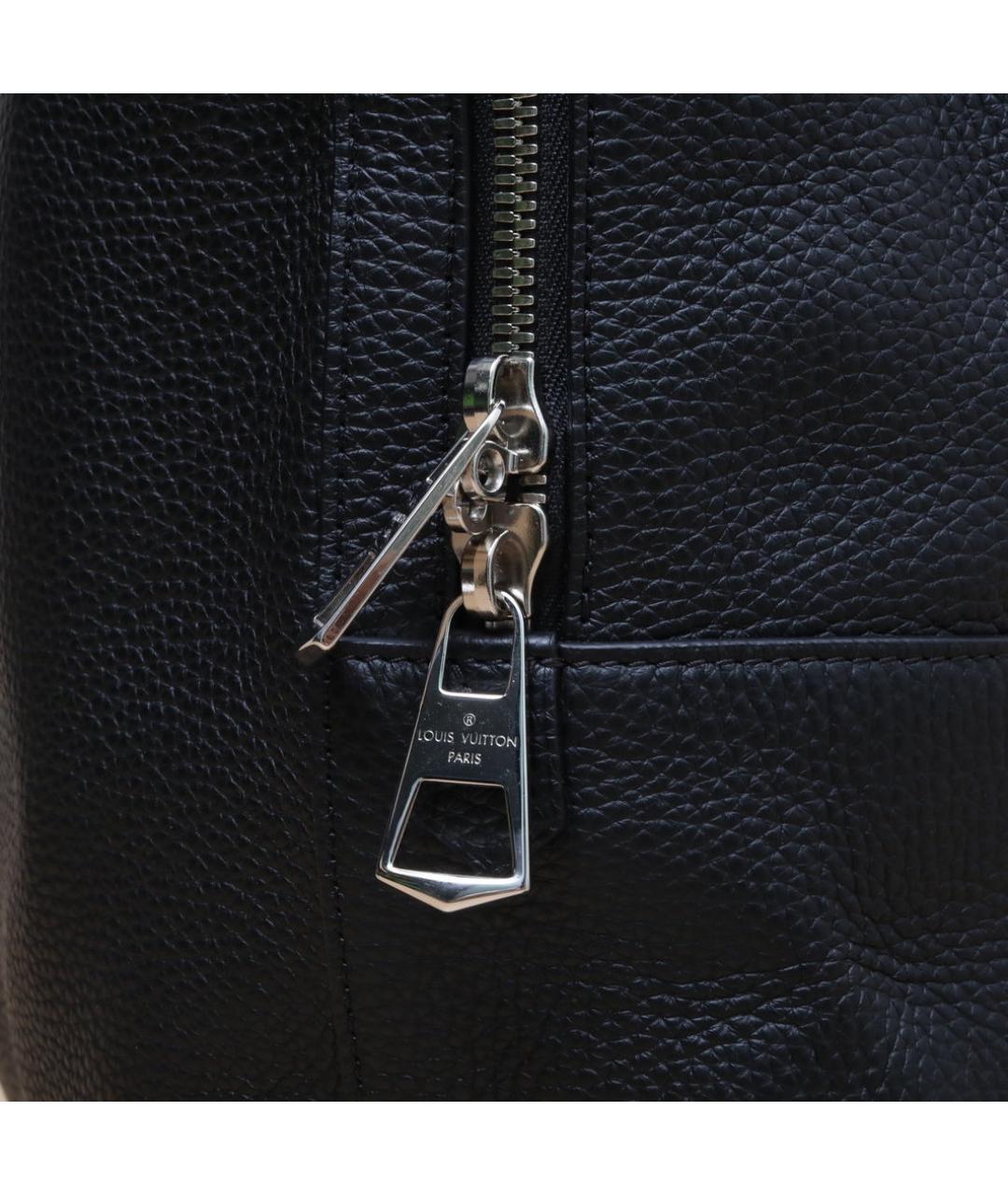 LOUIS VUITTON Черный кожаный рюкзак, фото 8