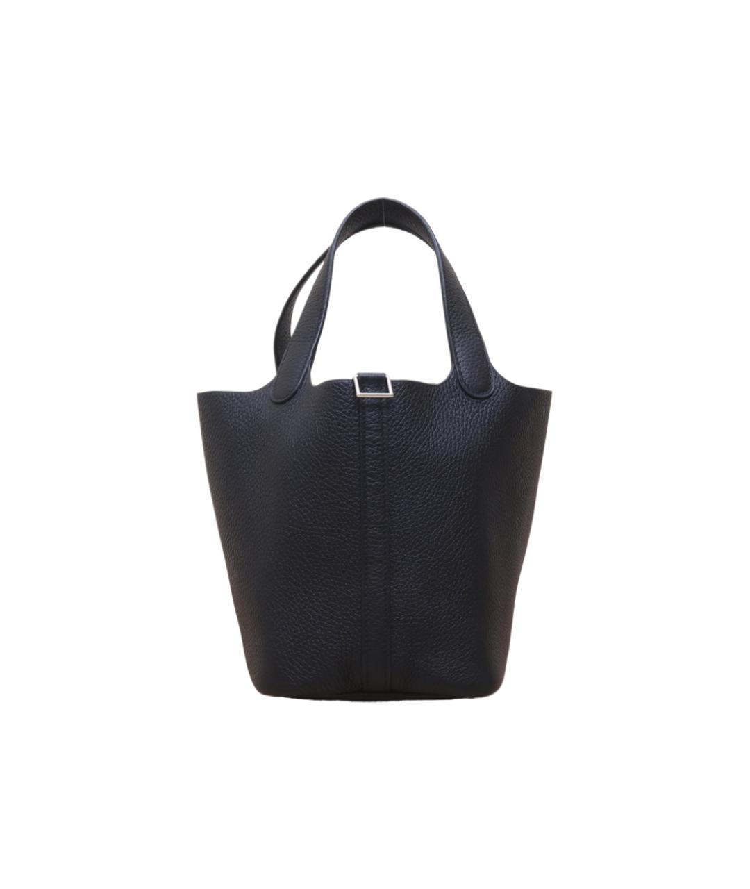 HERMES Черная кожаная сумка через плечо, фото 1