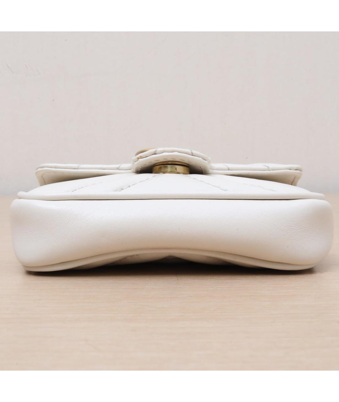 GUCCI Белая кожаная сумка через плечо, фото 9