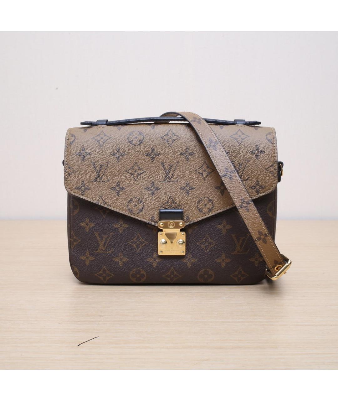 LOUIS VUITTON Коричневая сумка через плечо, фото 3