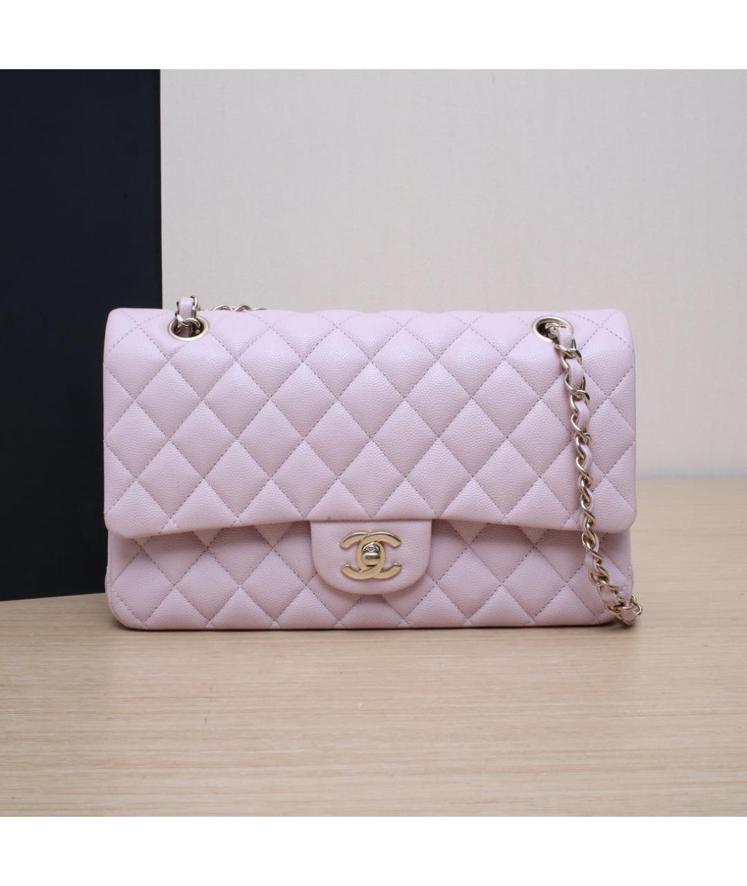 CHANEL Розовая кожаная сумка через плечо, фото 2