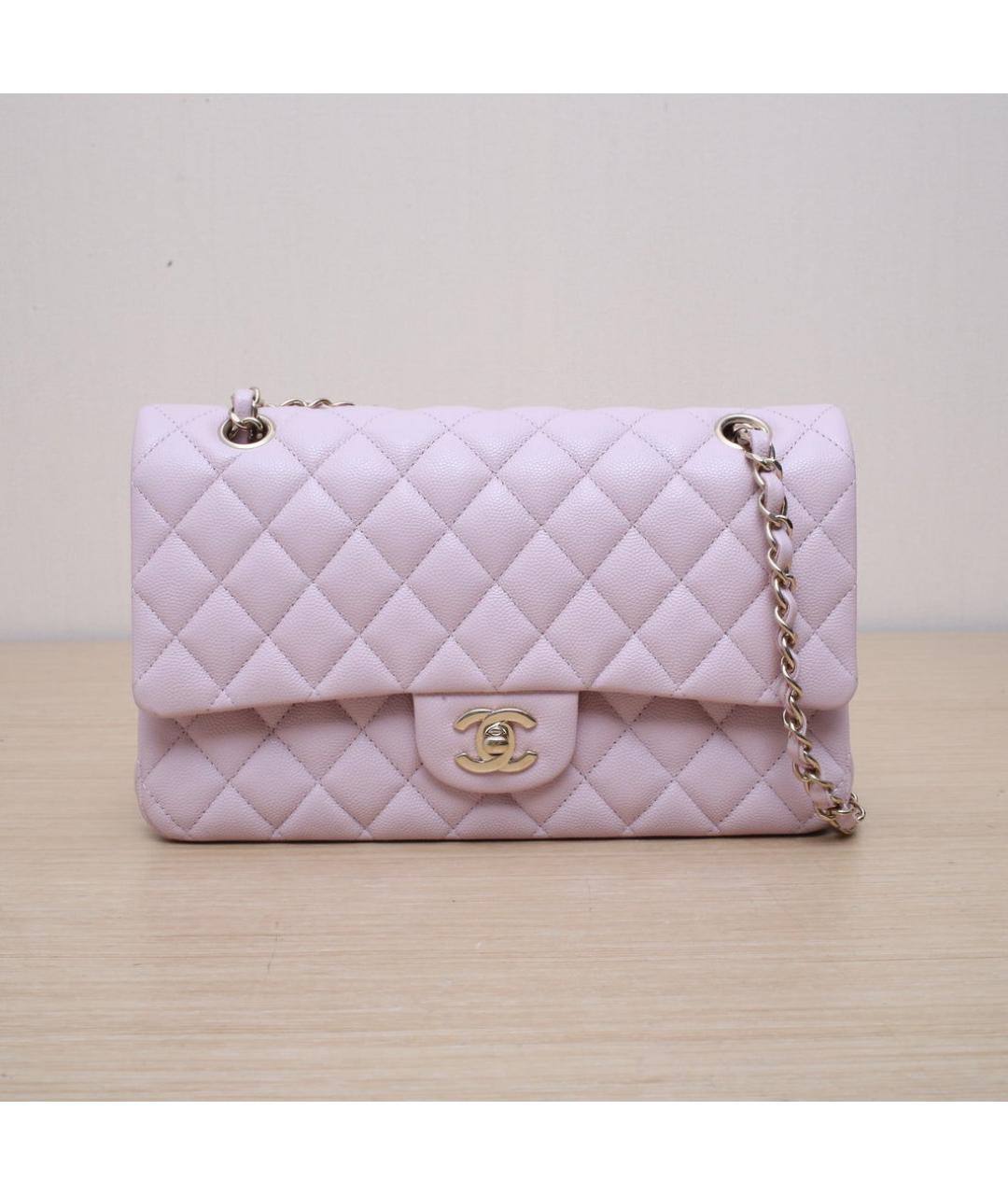 CHANEL Розовая кожаная сумка через плечо, фото 3