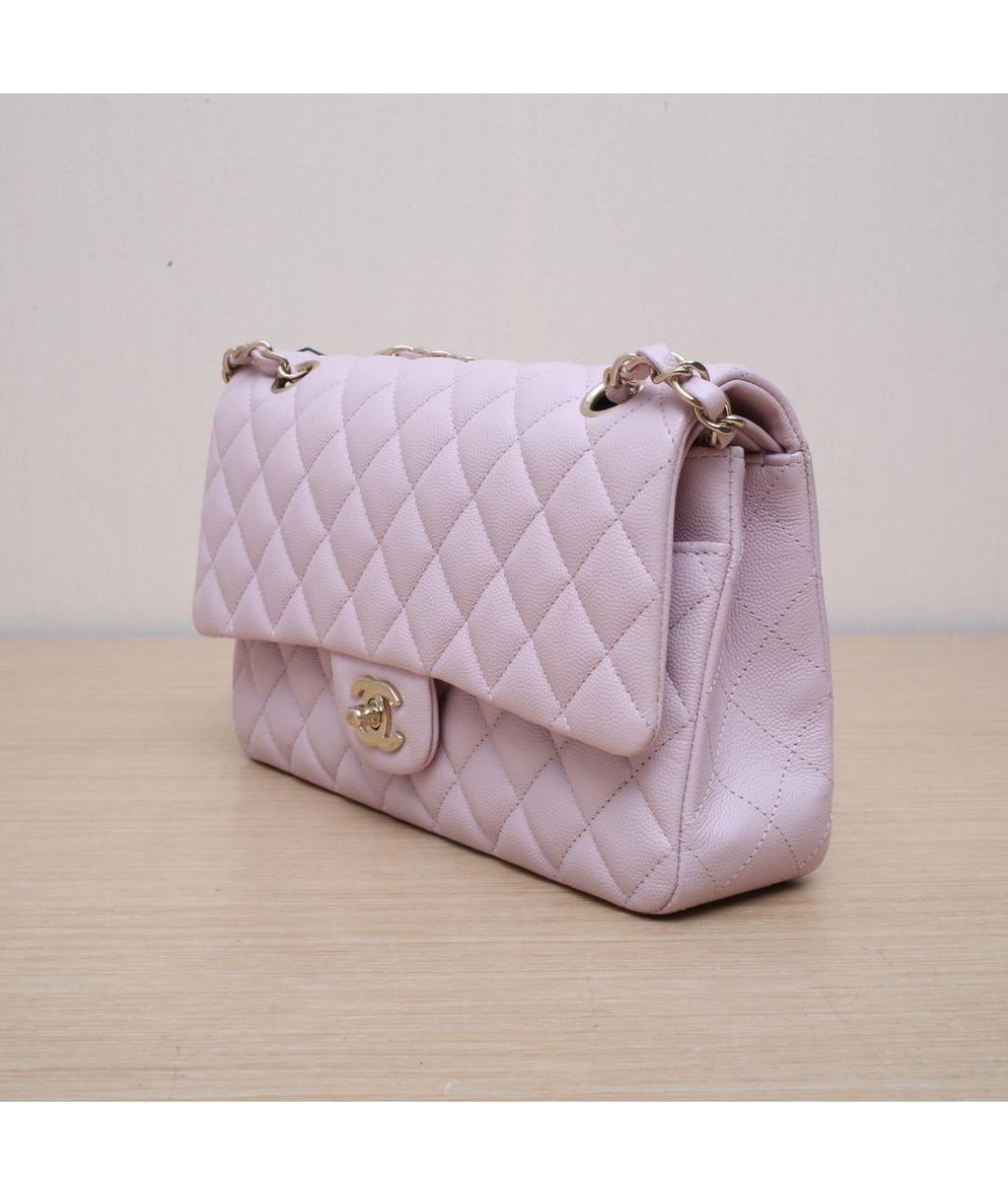 CHANEL Розовая кожаная сумка через плечо, фото 4