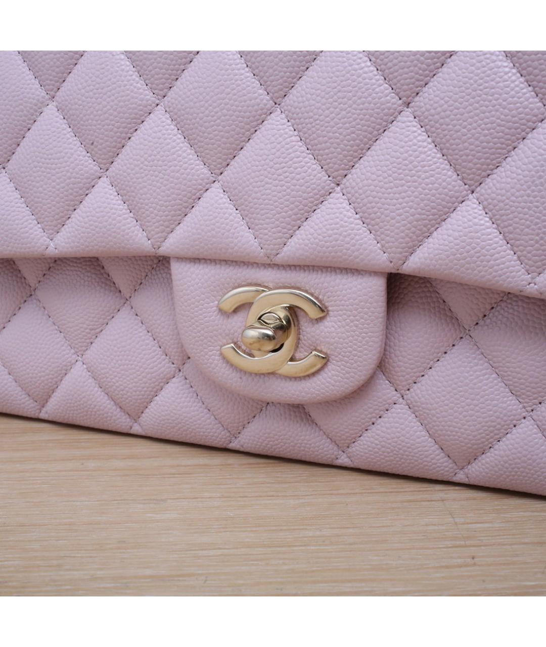 CHANEL Розовая кожаная сумка через плечо, фото 8