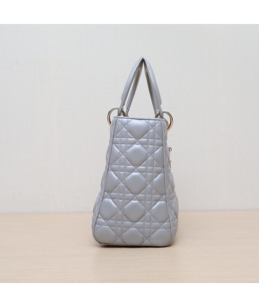 CHRISTIAN DIOR Фиолетовая кожаная сумка через плечо, фото 5