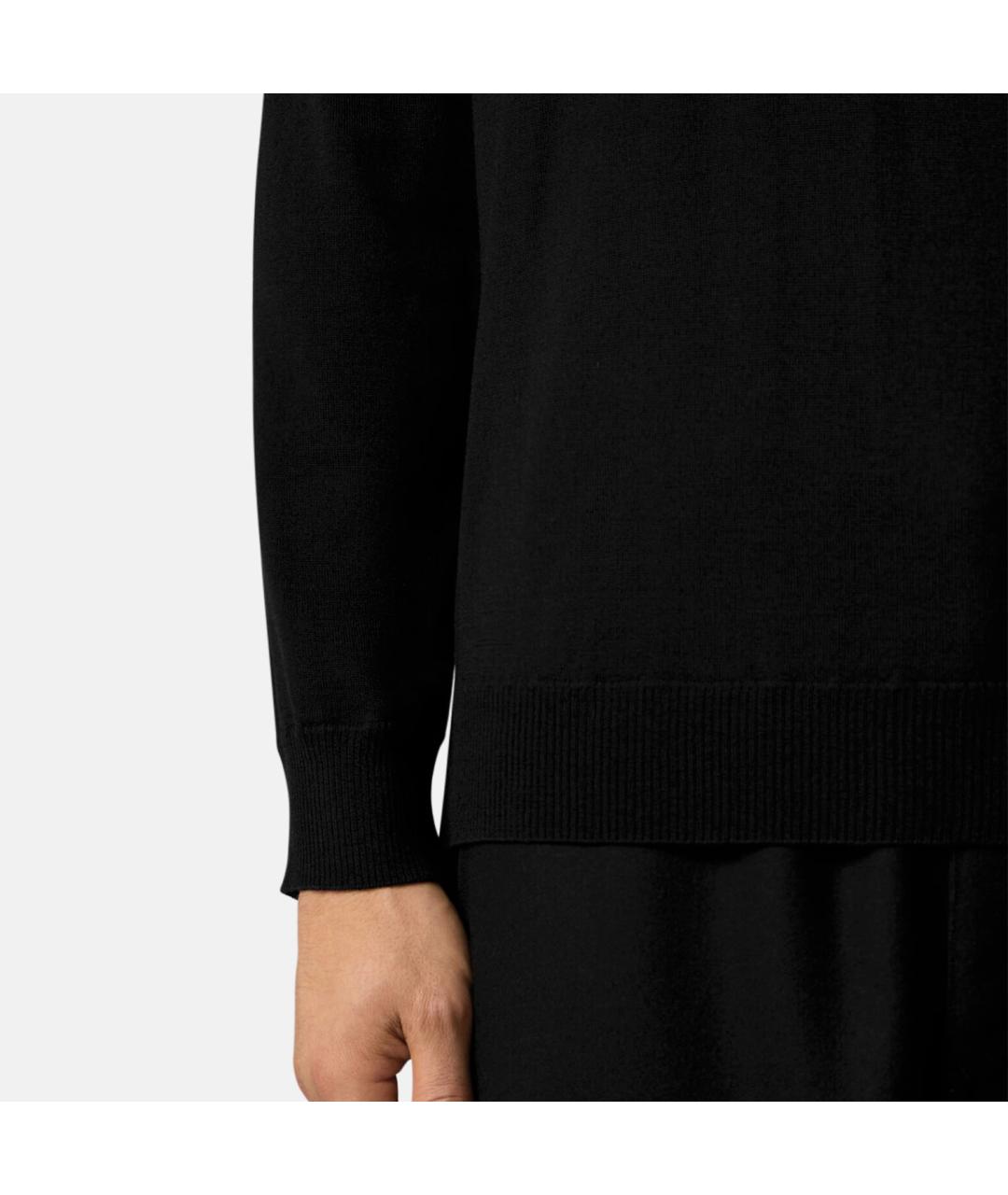 STONE ISLAND Черный шерстяной джемпер / свитер, фото 8