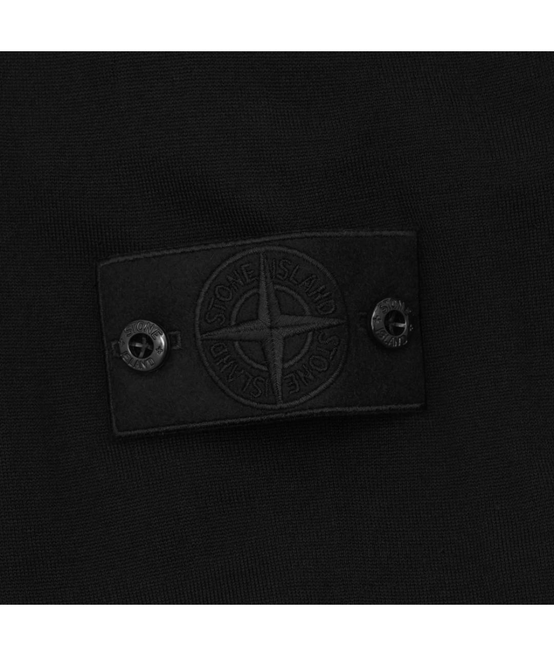 STONE ISLAND Черный шерстяной джемпер / свитер, фото 5