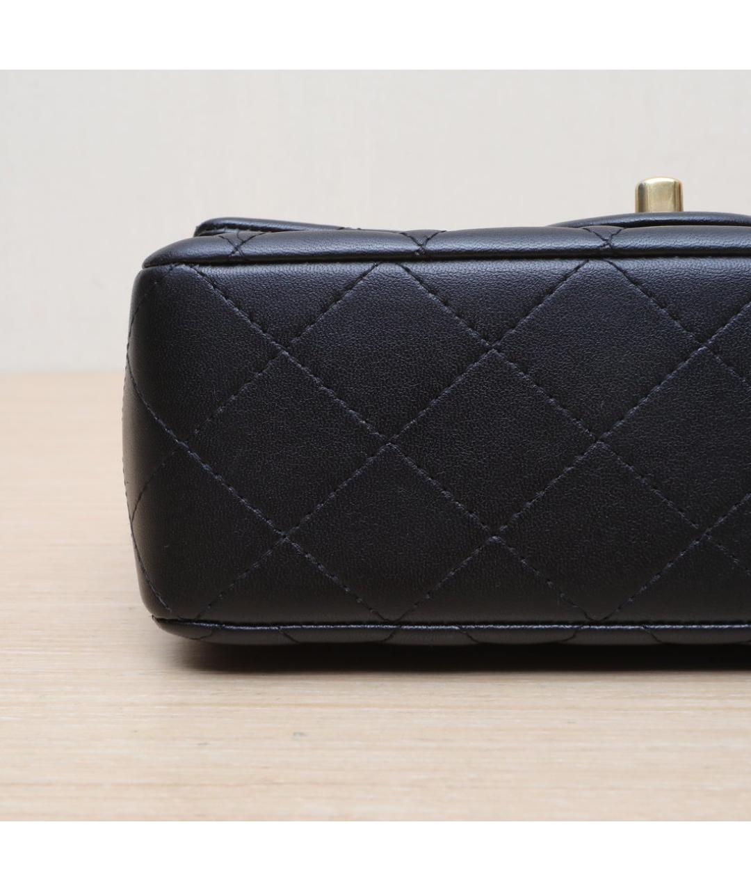 CHANEL Черная кожаная сумка через плечо, фото 9