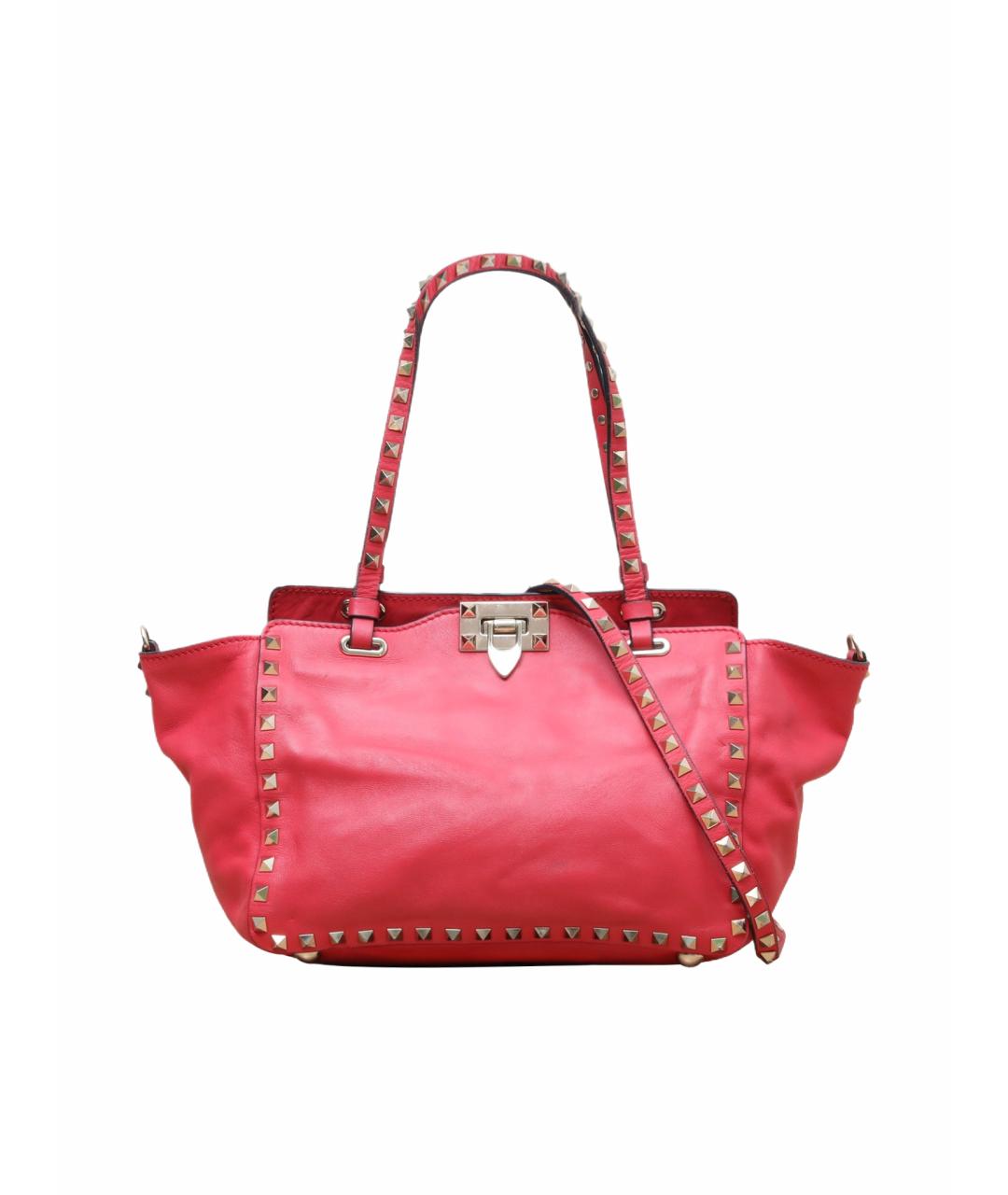 VALENTINO Красная кожаная сумка через плечо, фото 1