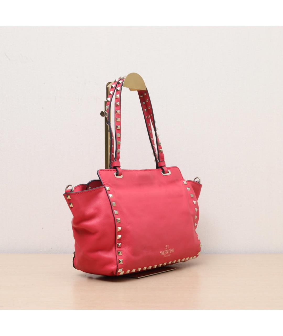 VALENTINO Красная кожаная сумка через плечо, фото 6