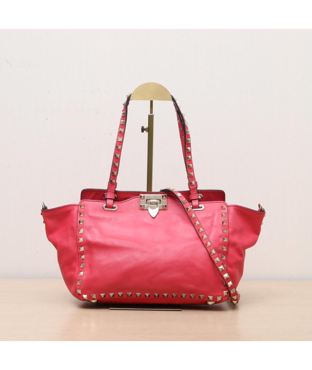 VALENTINO Красная кожаная сумка через плечо, фото 2