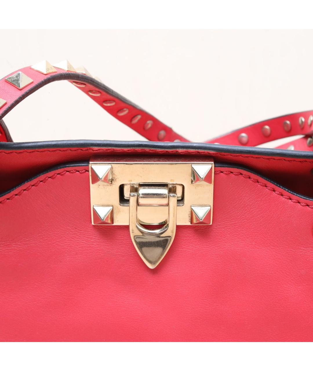 VALENTINO Красная кожаная сумка через плечо, фото 8