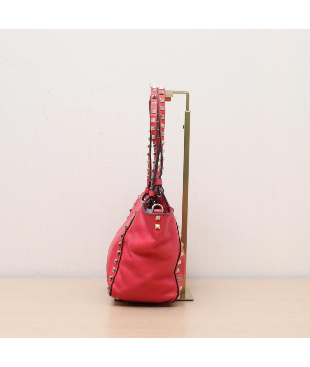 VALENTINO Красная кожаная сумка через плечо, фото 5