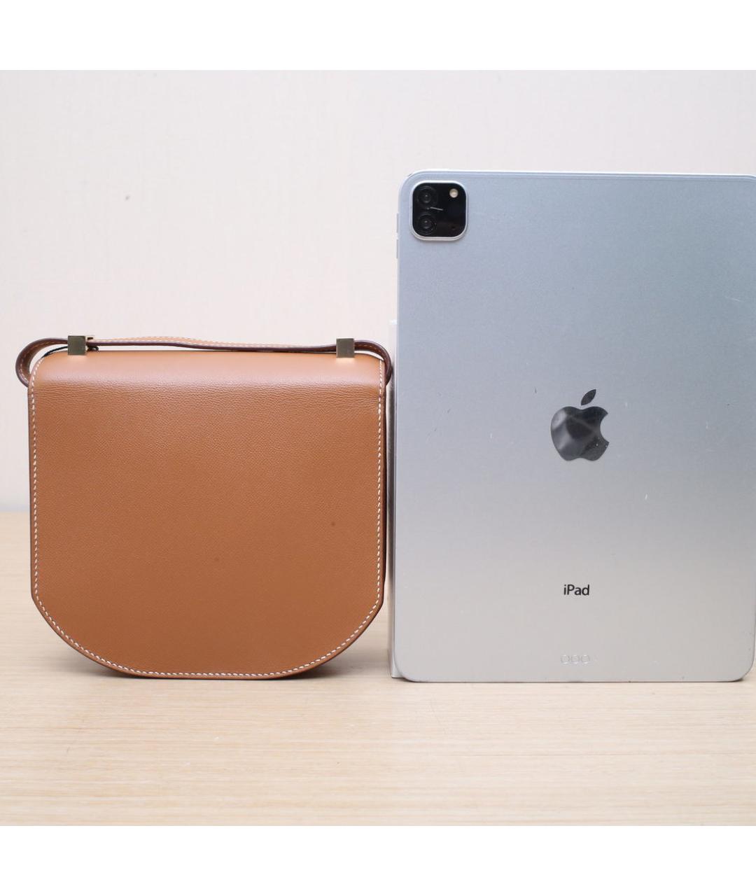 HERMES Коричневая кожаная сумка через плечо, фото 7