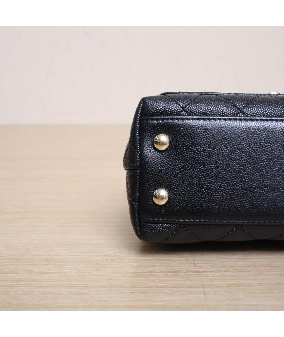 CHANEL Черная кожаная сумка через плечо, фото 9