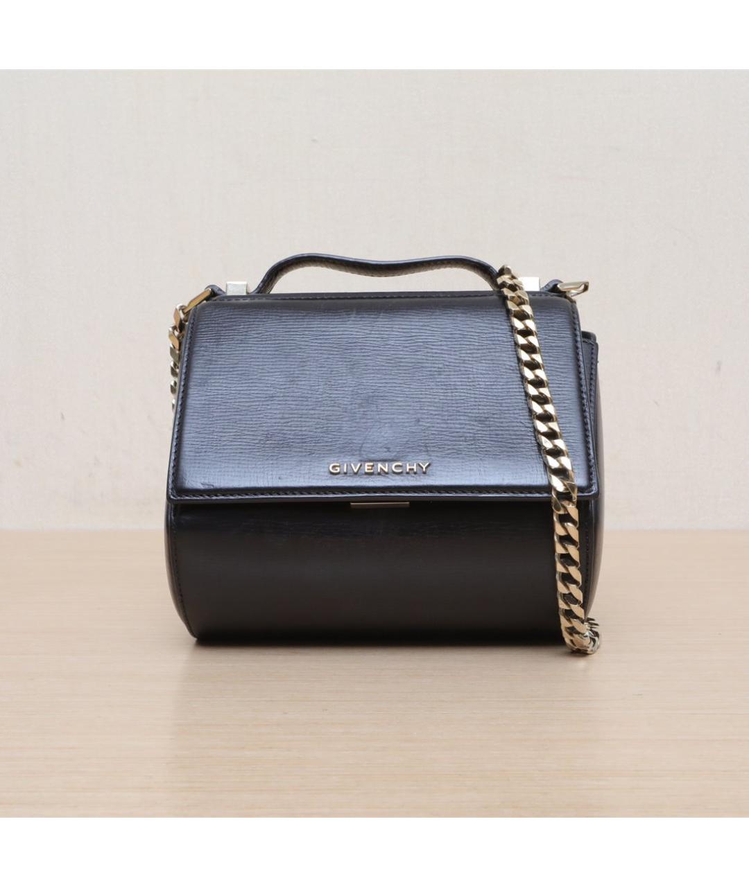GIVENCHY Черная кожаная сумка через плечо, фото 3