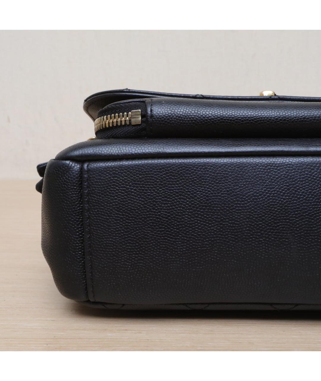 CHANEL Черная кожаная сумка через плечо, фото 9