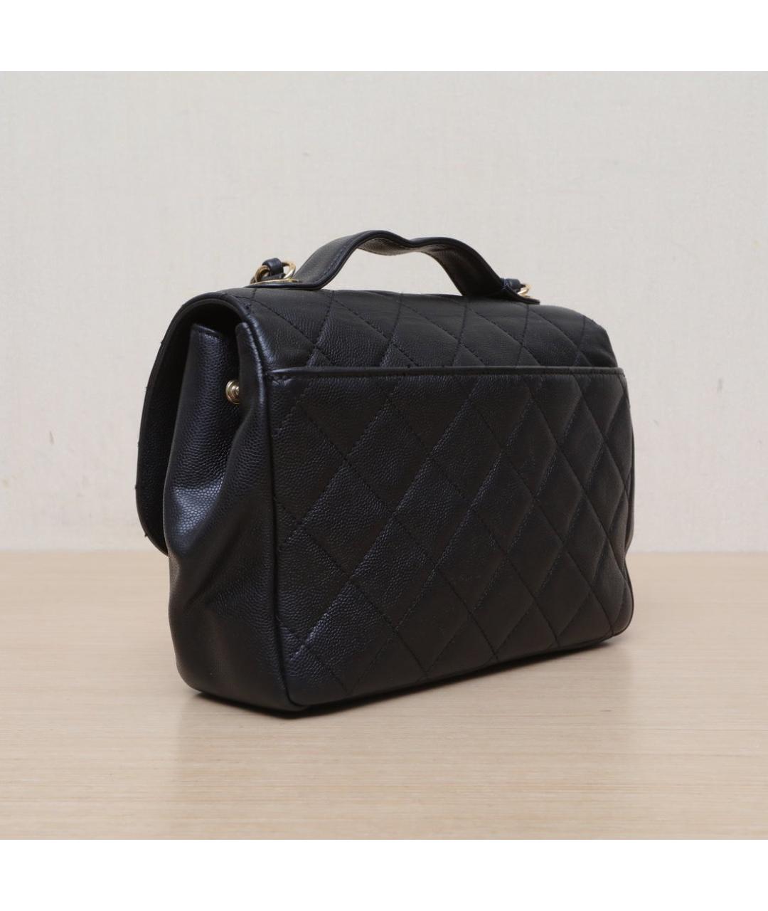 CHANEL Черная кожаная сумка через плечо, фото 6