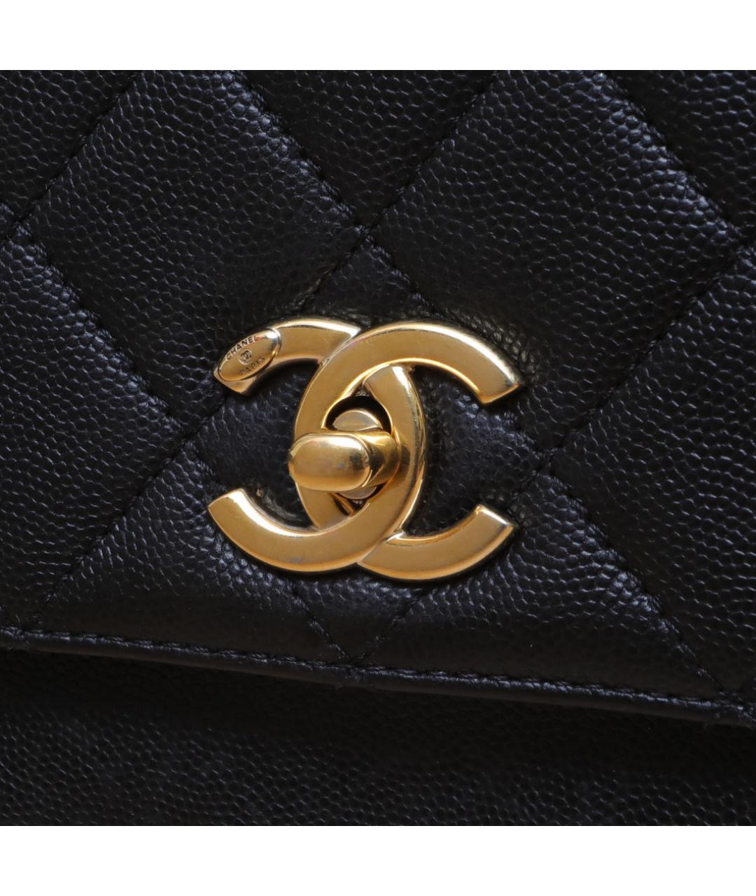 CHANEL Черная кожаная сумка через плечо, фото 8