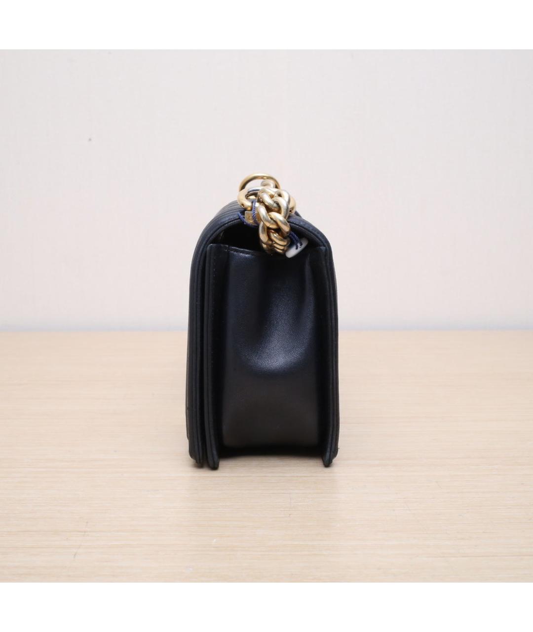 CHANEL Черная кожаная сумка через плечо, фото 5