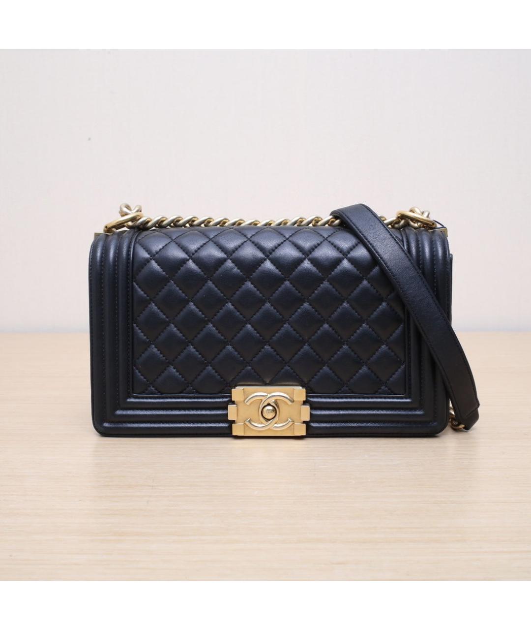 CHANEL Черная кожаная сумка через плечо, фото 3