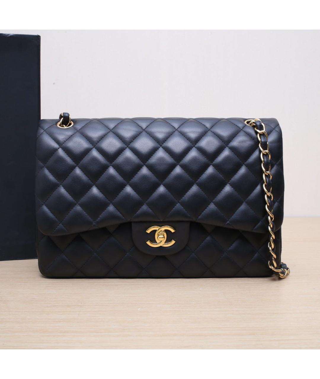 CHANEL Черная кожаная сумка через плечо, фото 2