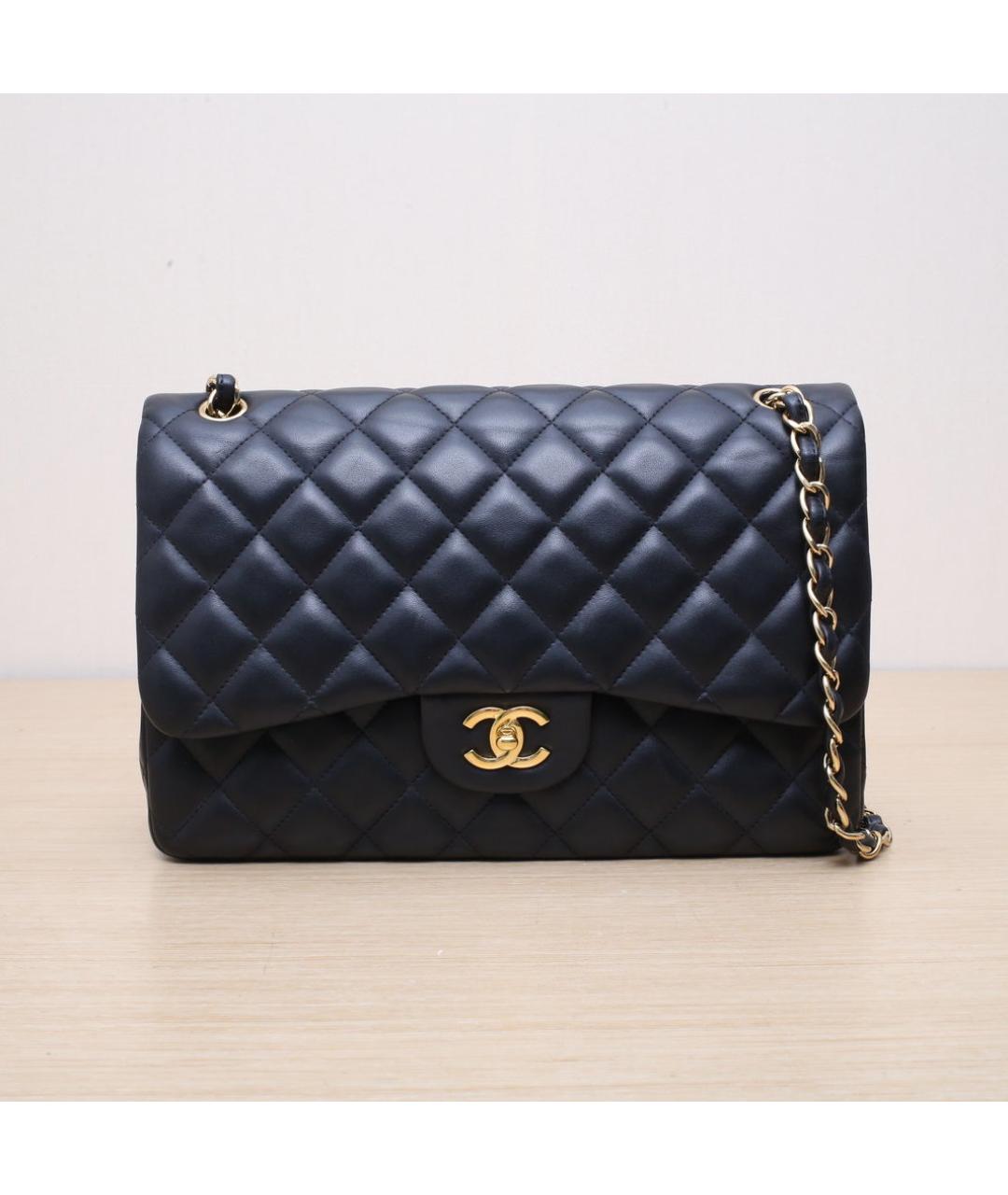 CHANEL Черная кожаная сумка через плечо, фото 3