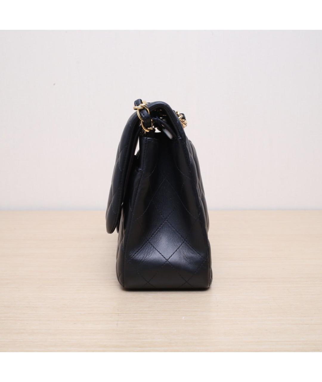CHANEL Черная кожаная сумка через плечо, фото 5