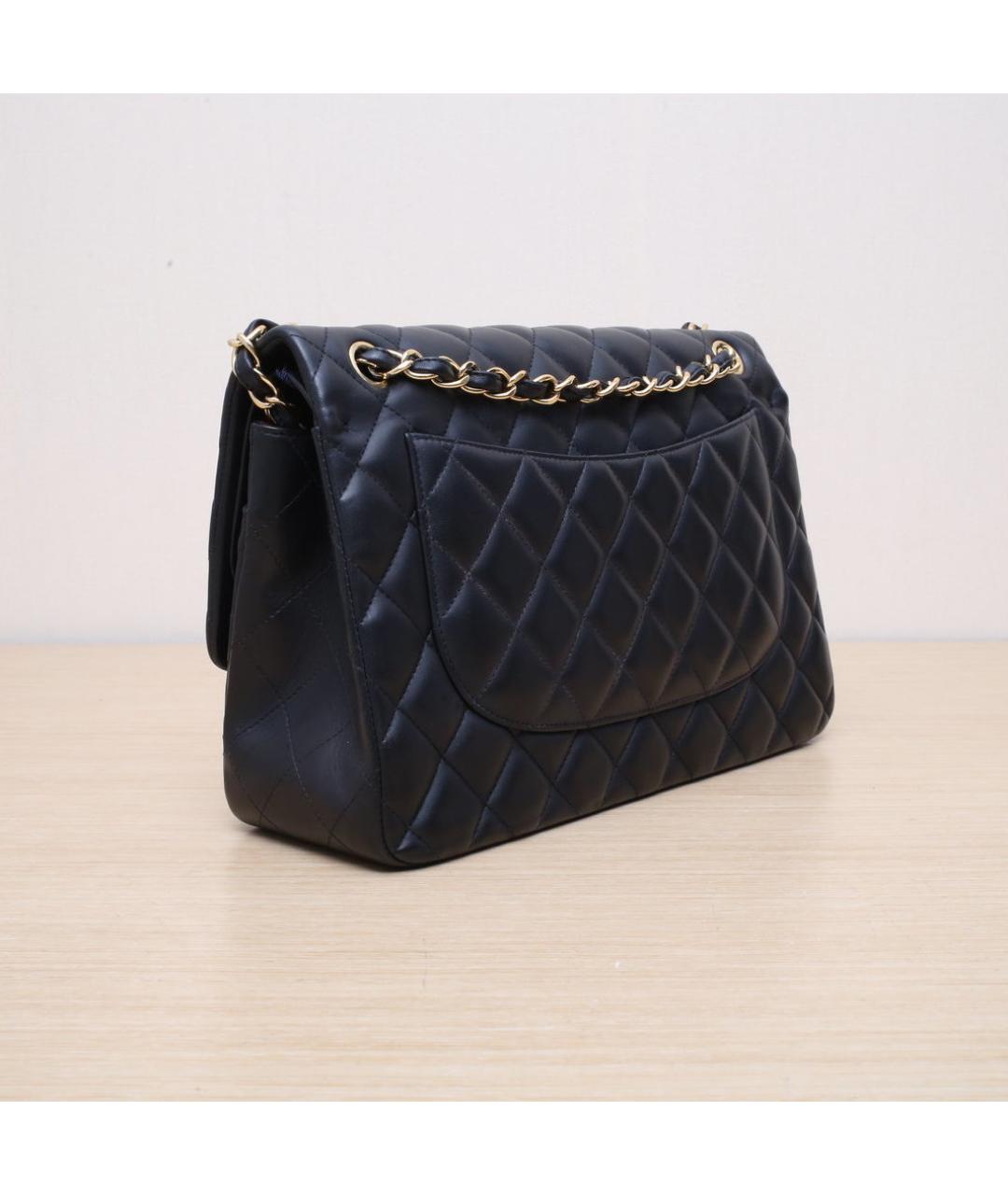 CHANEL Черная кожаная сумка через плечо, фото 6