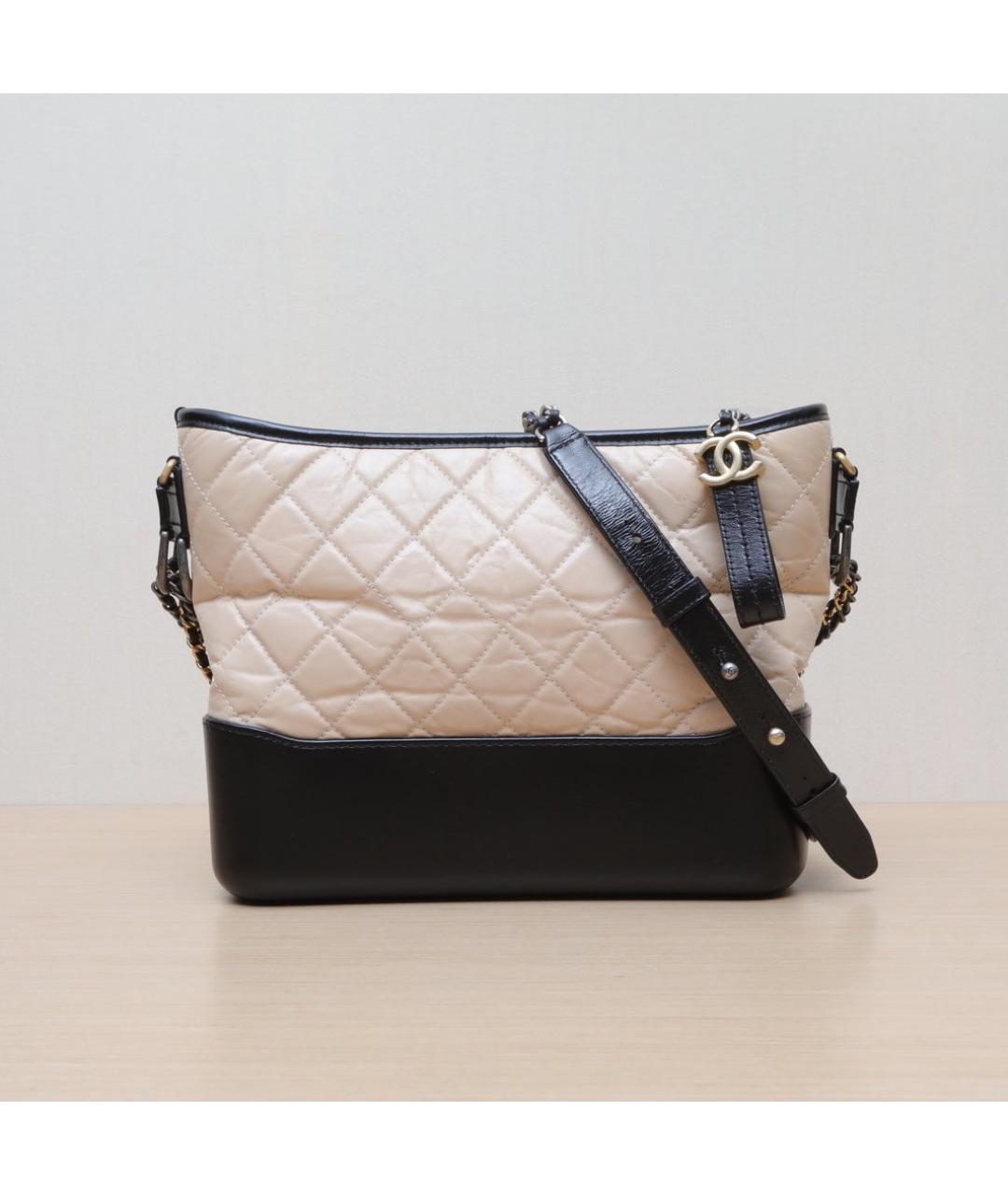CHANEL Бежевая сумка через плечо, фото 3