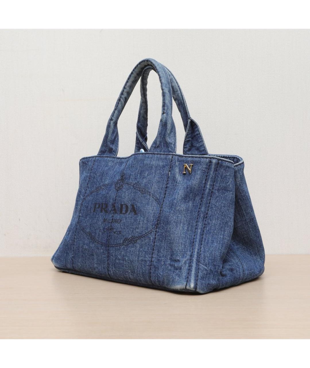 PRADA Синяя деним сумка через плечо, фото 4
