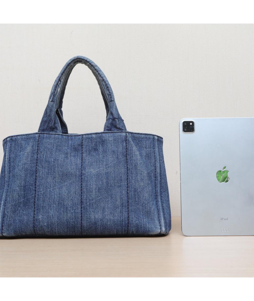 PRADA Синяя деним сумка через плечо, фото 7