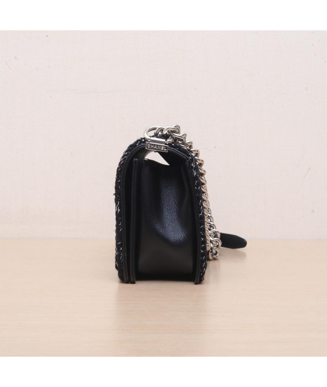 CHANEL Черная кожаная сумка через плечо, фото 5