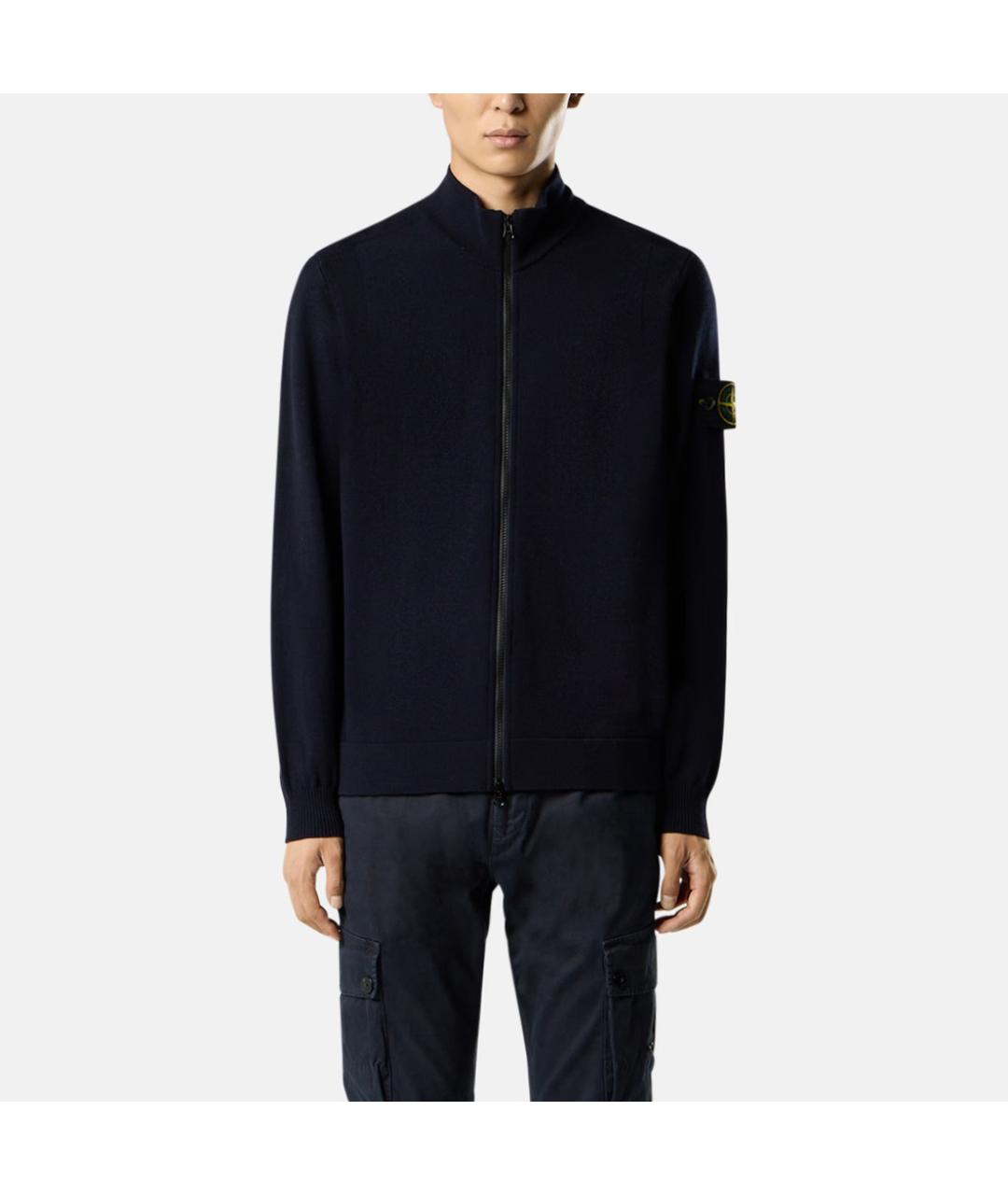 STONE ISLAND Синий шерстяной джемпер / свитер, фото 7