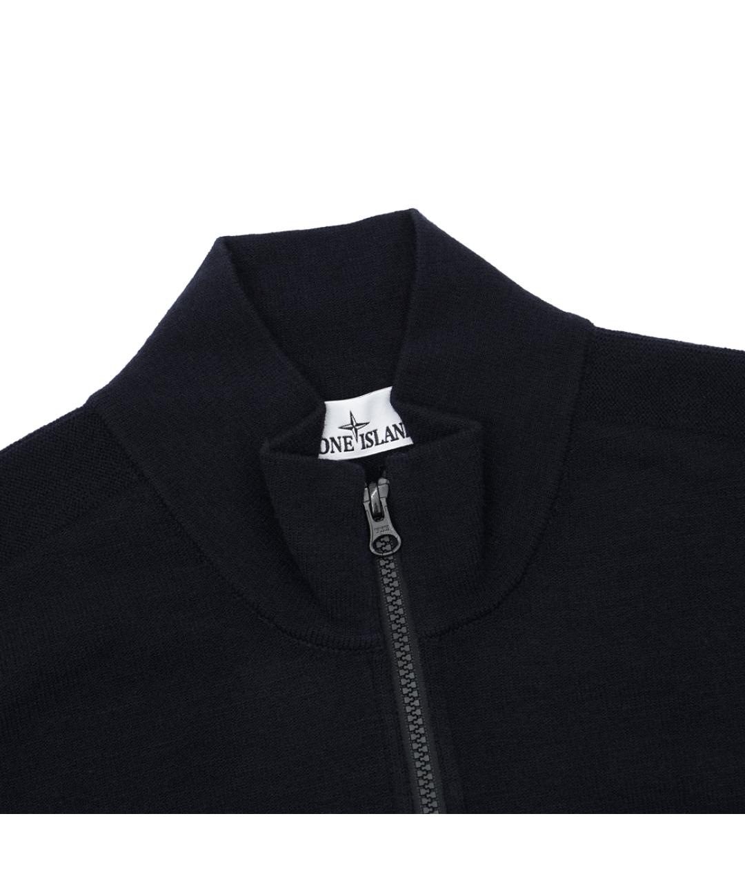 STONE ISLAND Синий шерстяной джемпер / свитер, фото 2