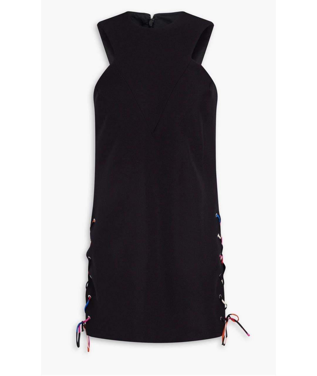 EMILIO PUCCI Черное полиэстеровое коктейльное платье, фото 4