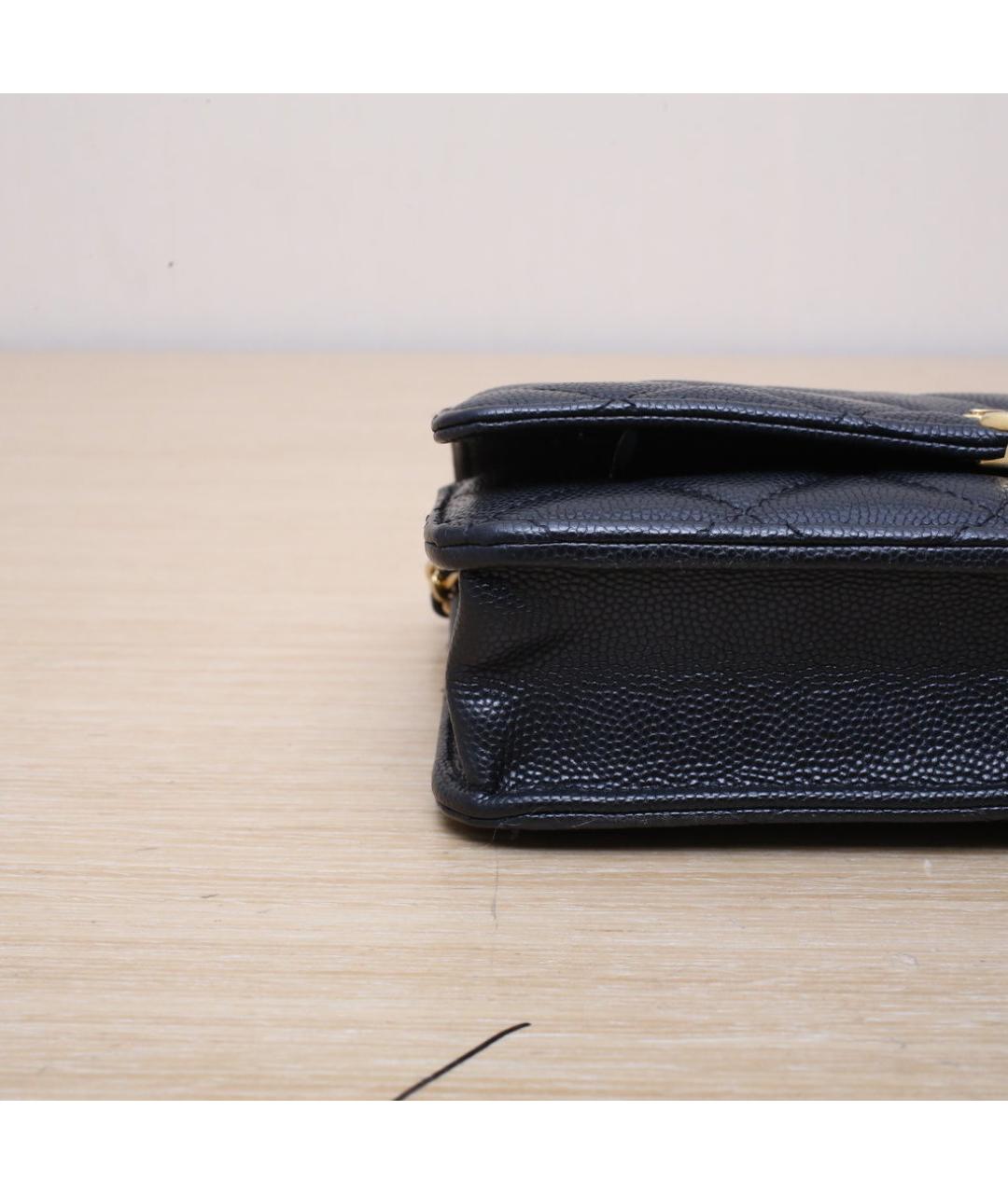 CHANEL Черная кожаная сумка через плечо, фото 9