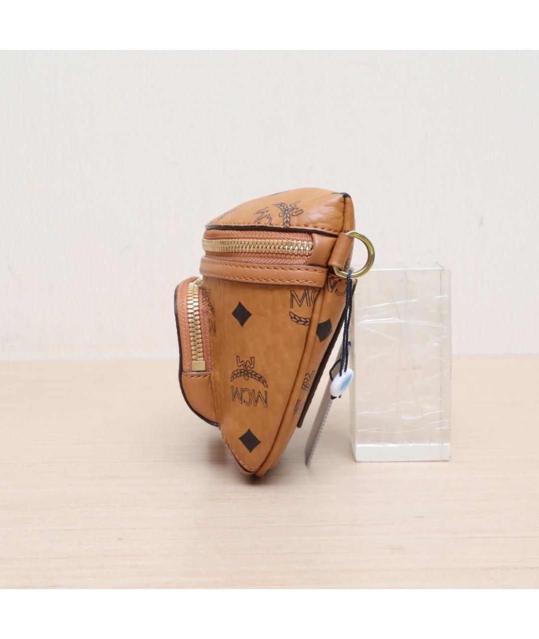 MCM Коричневая кожаная сумка через плечо, фото 5