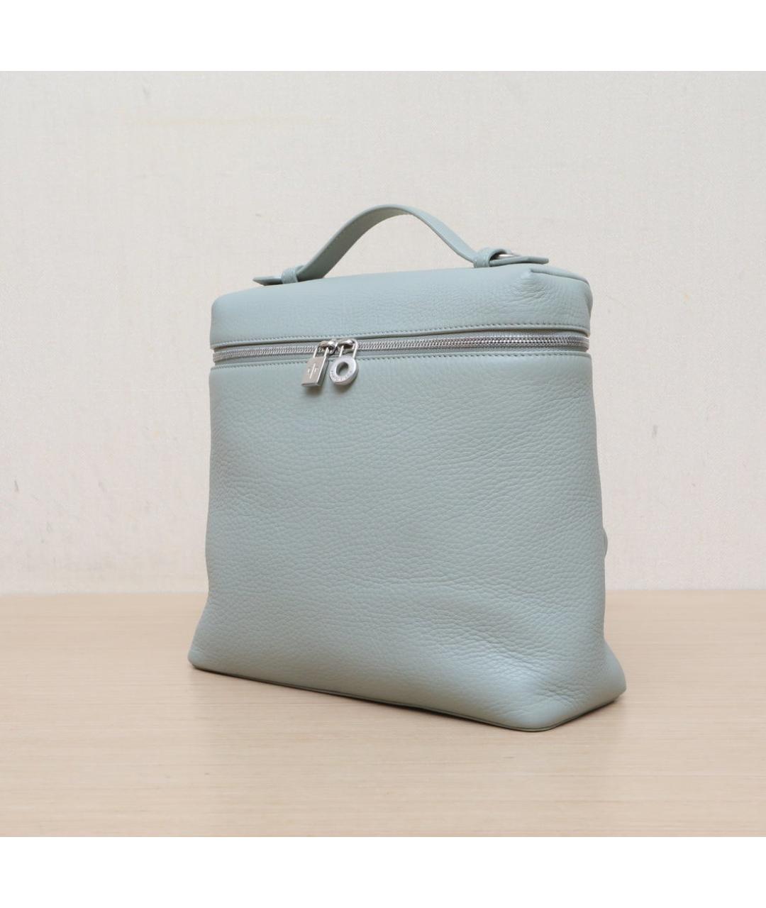 LORO PIANA Серый кожаный рюкзак, фото 4