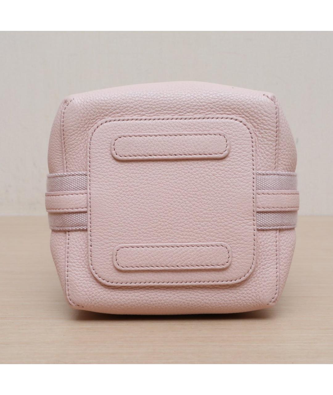 LORO PIANA Розовая кожаная сумка через плечо, фото 9