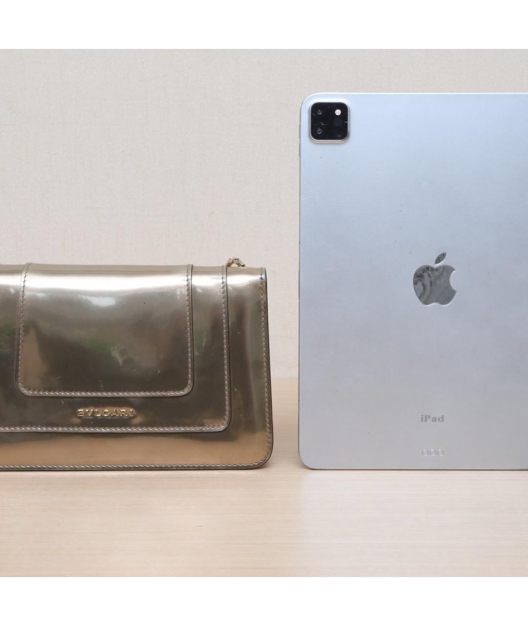 BVLGARI Золотая кожаная сумка через плечо, фото 7